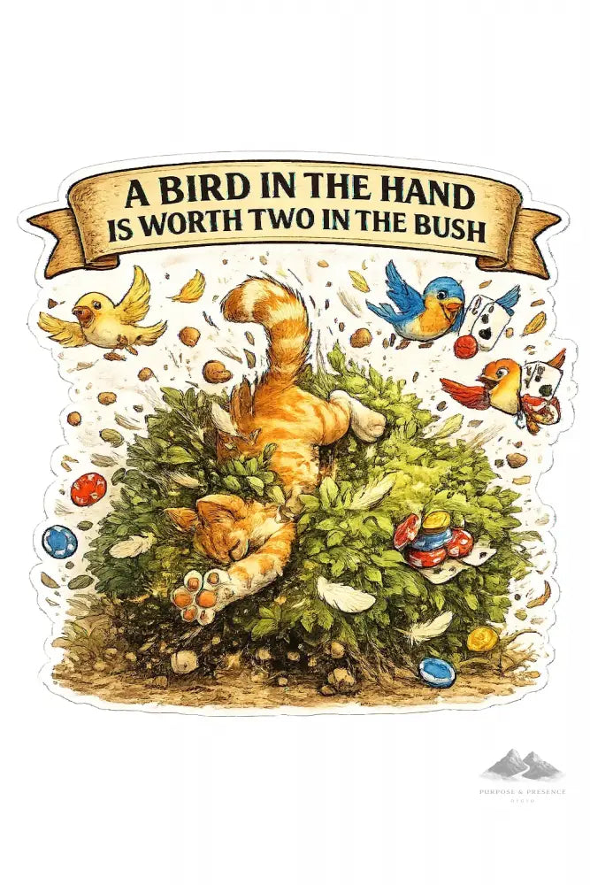 Stickers - Idiom - A Bird In The Hand - Purpose And Presence Digio