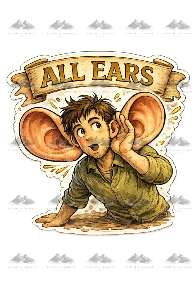 Stickers - Idiom - All Ears Sticker
