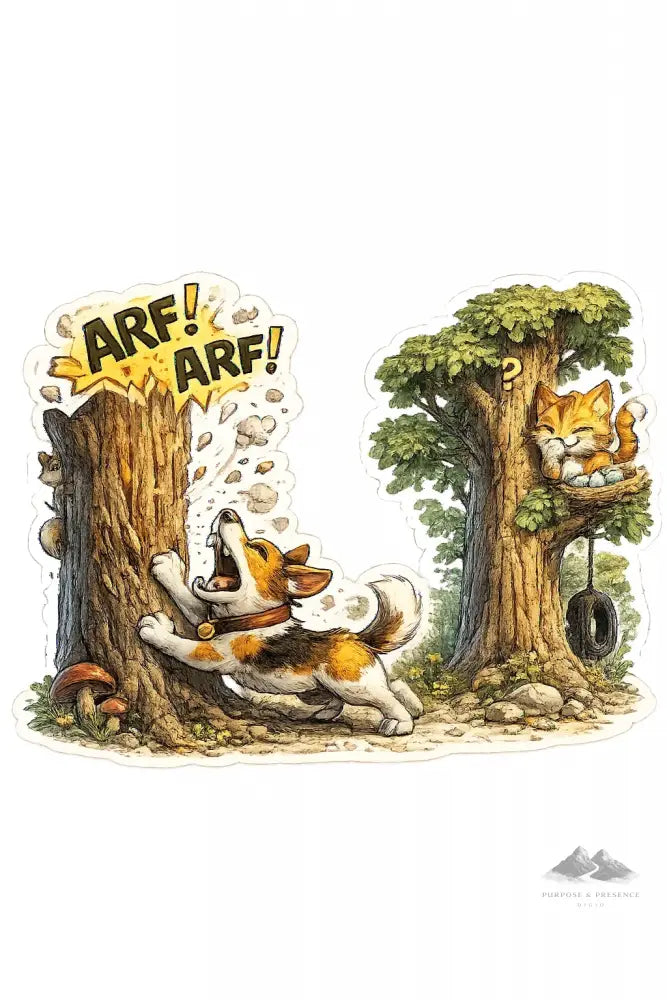 Stickers - Idiom - Barking Up the Wrong Tree - Purpose And Presence Digio