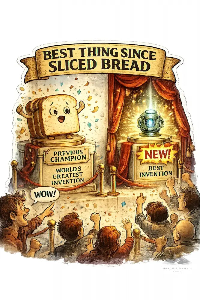 Stickers - Idiom - Best Thing Since Sliced Bread - Purpose And Presence Digio