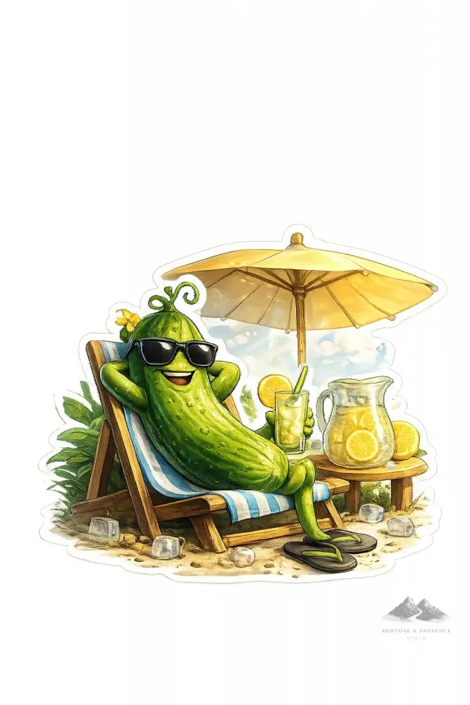 Stickers - Idiom - Cool as a Cucumber - Purpose And Presence Digio