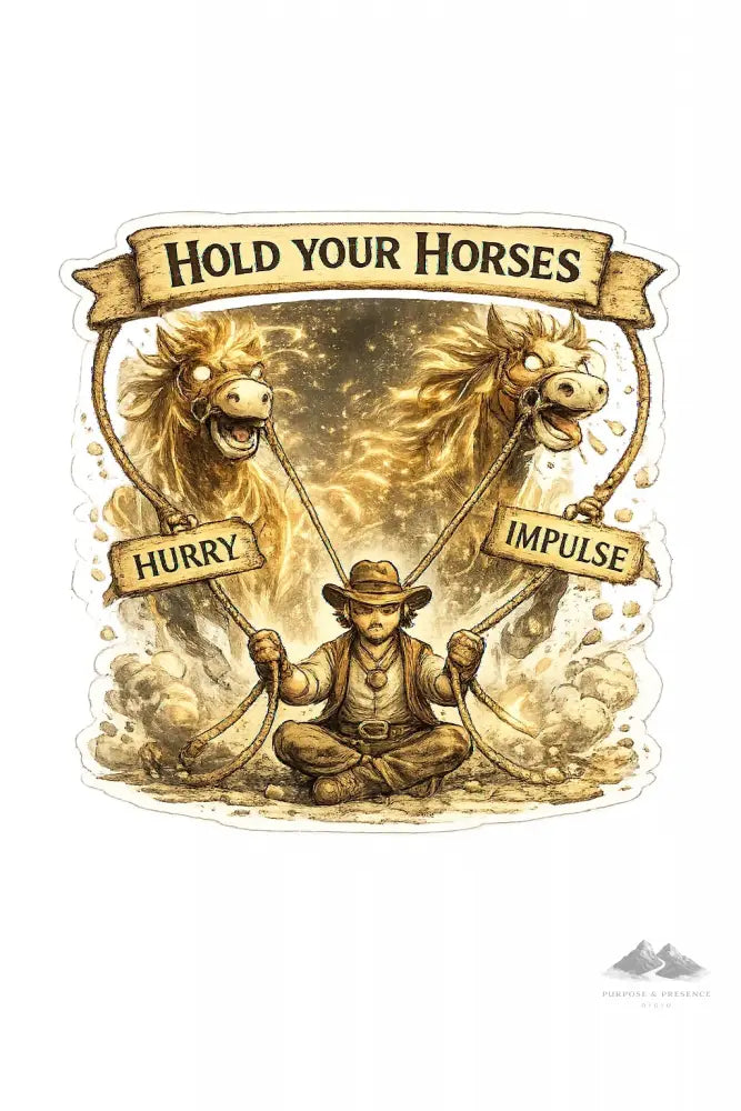 Stickers - Idiom - Hold Your Horses - Purpose And Presence Digio