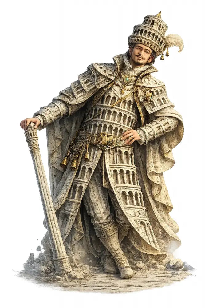 The Leaning Sentinel of Pisa World Monument Guardians Stickers Sticker