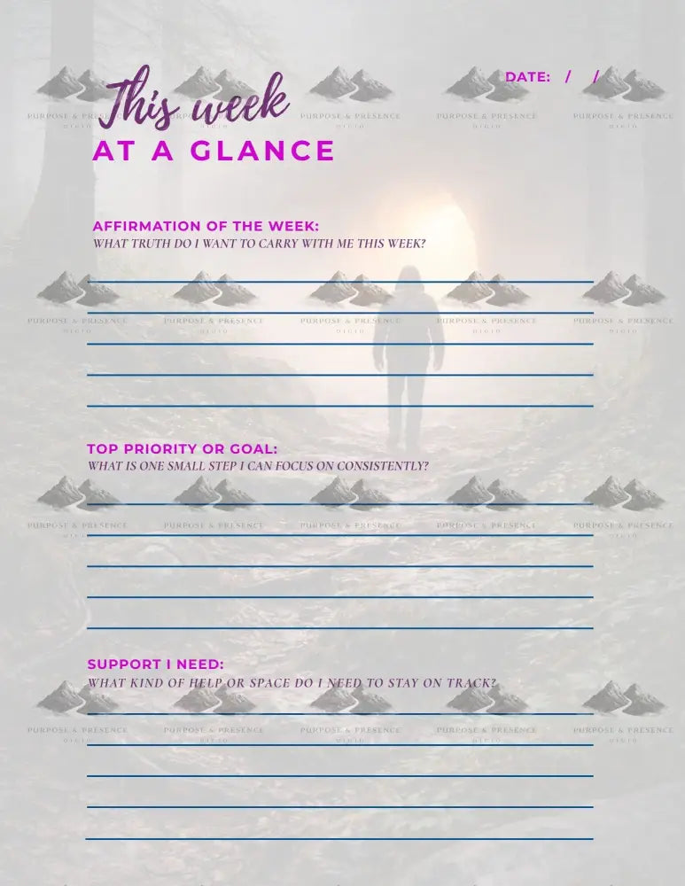 The Path to Clarity Journal Digital Download