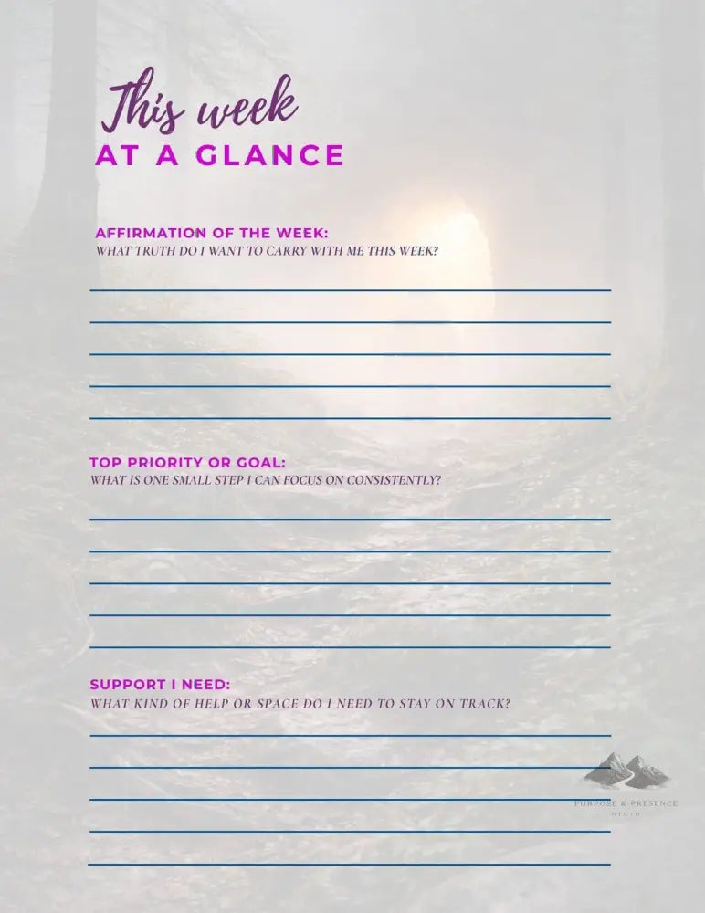 The Path to Clarity Journal - Purpose And Presence Digio