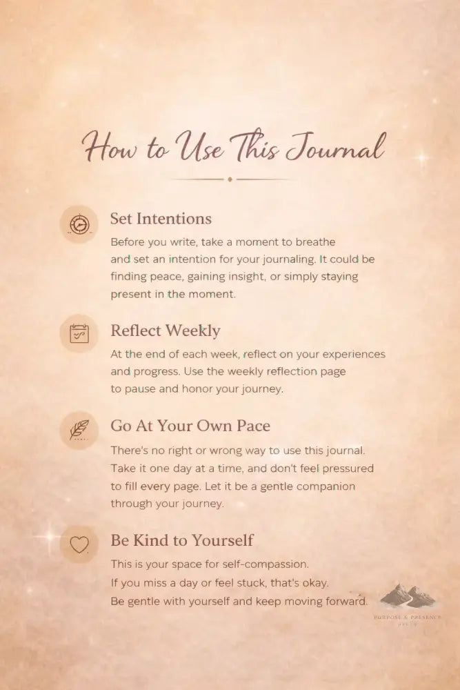 The Path to Clarity Journal - Purpose And Presence Digio