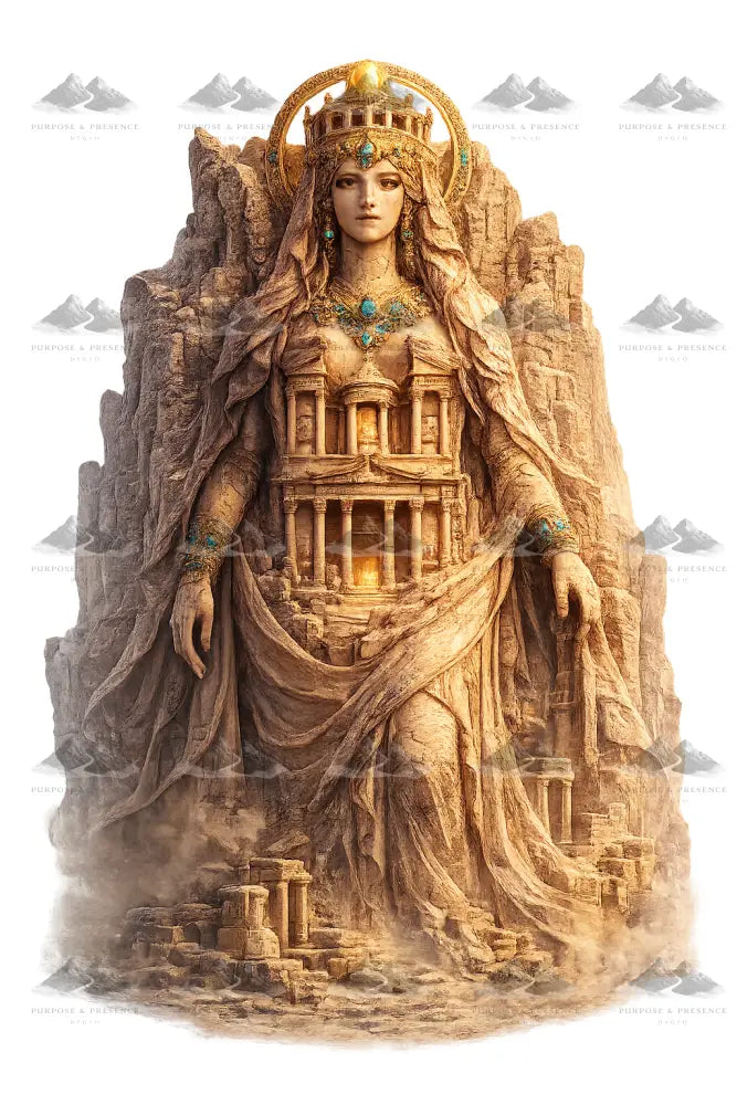 The Stone Matriarch, Petra World Monument Guardians Sticker Sticker