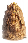 The Stone Matriarch — Petra World Monument Guardians Sticker - Purpose And Presence Digio