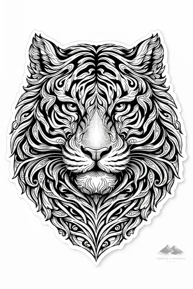 Tiger Mandimal — Coloring Page - Purpose And Presence Digio