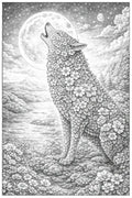 Wolf Botanimal — Coloring Page - Purpose And Presence Digio