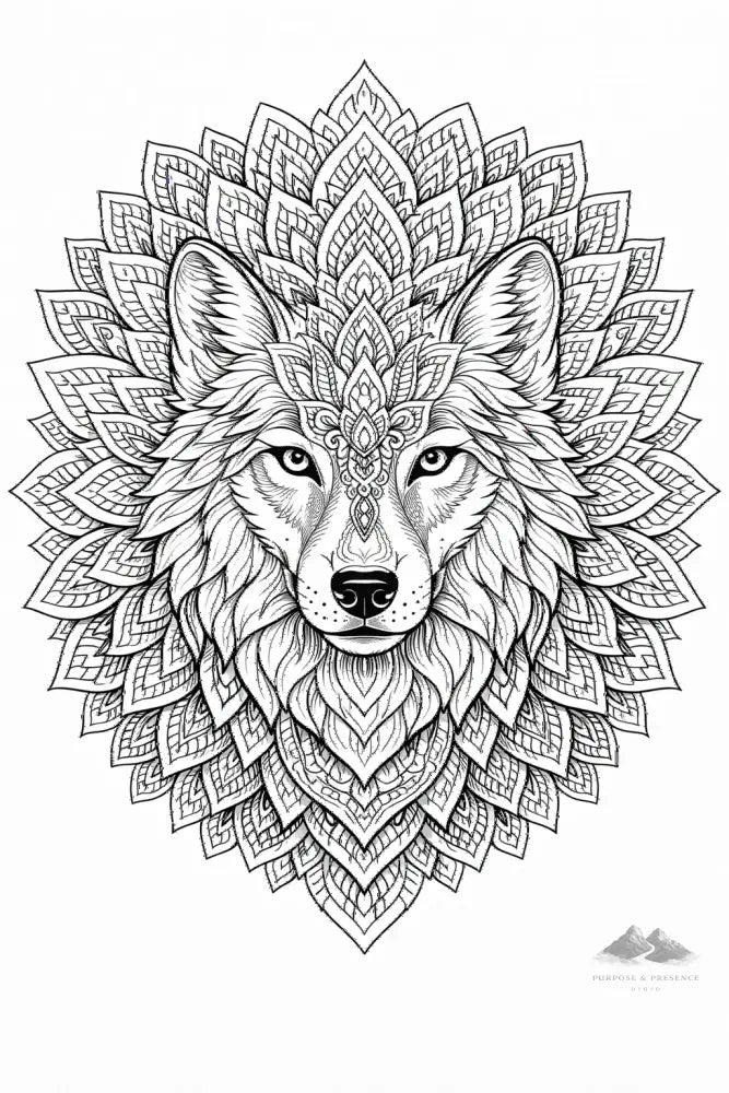 Wolf Mandimal — Coloring Page - Purpose And Presence Digio